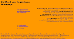 Desktop Screenshot of berthold-von-regensburg.de
